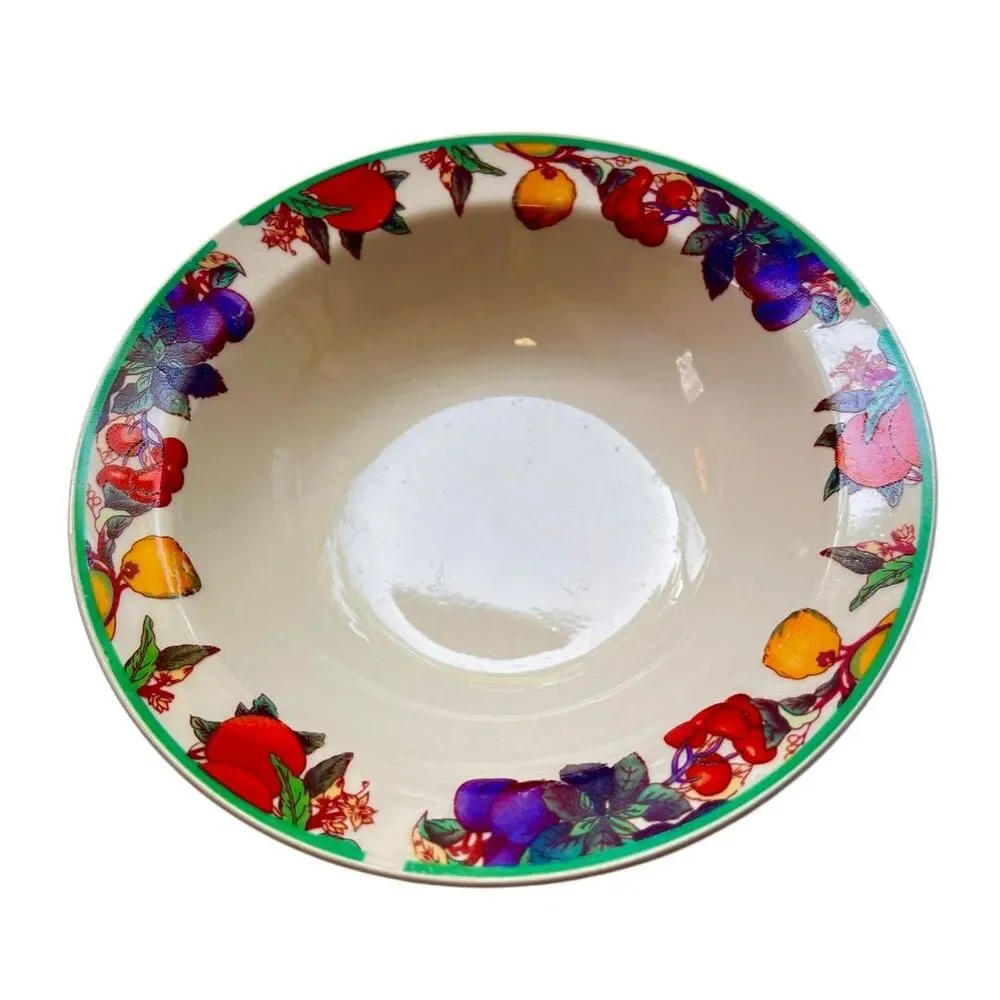 Set of 4 China Pearl Harvest Rim Soup/Cereal Bowl 7 1/8 Cottagecore, MCM Retired